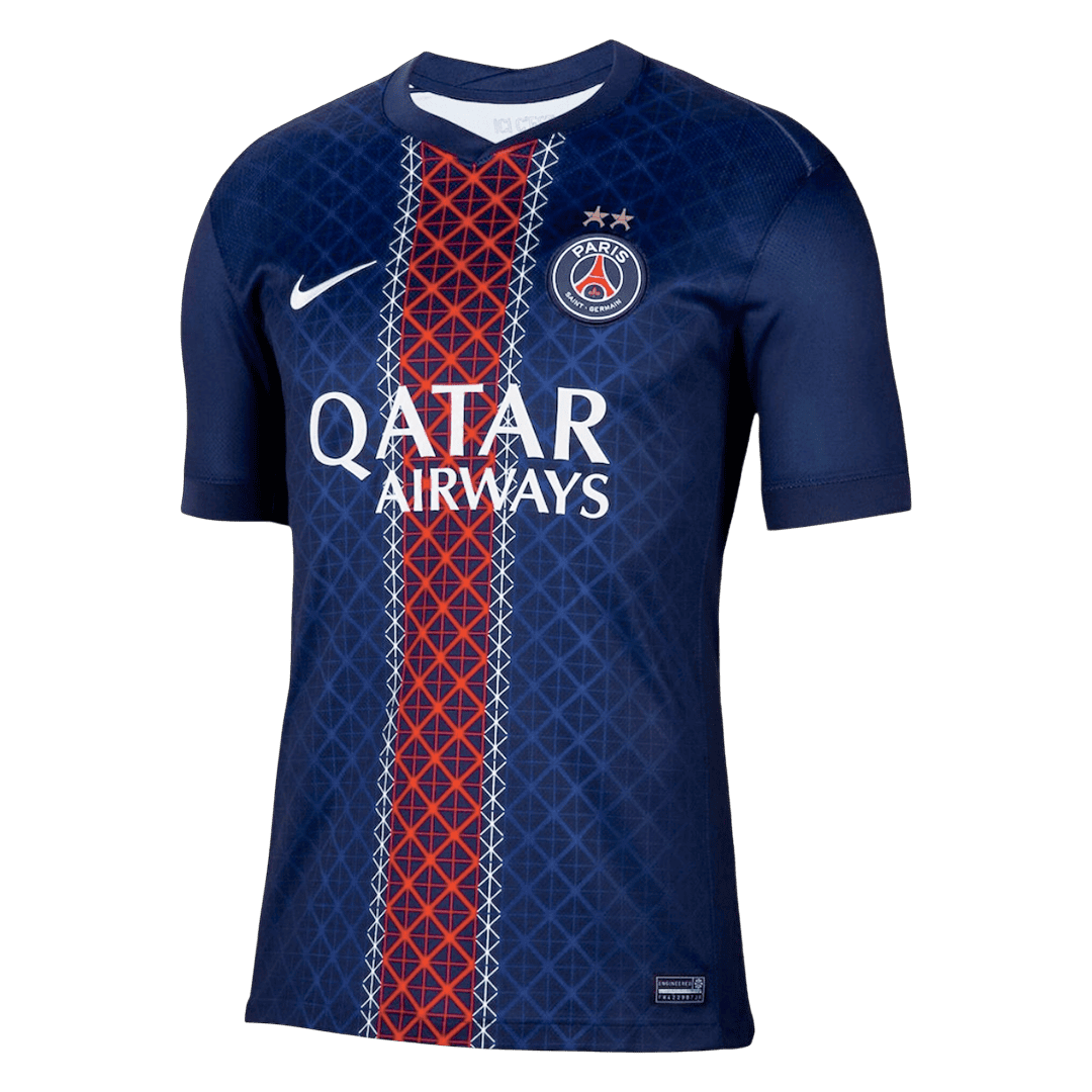 Champions of Europe #26 PSG Home ユニフォーム 2025/26 - 欧州王者 - 高品質