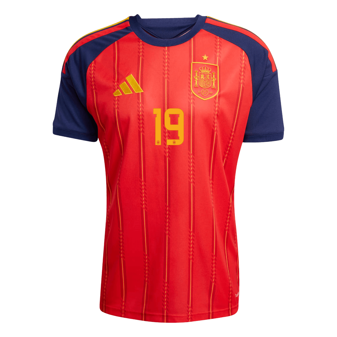 LAMINE YAMAL #19 スペイン代表 Home ユニフォーム 2026 - 高品質