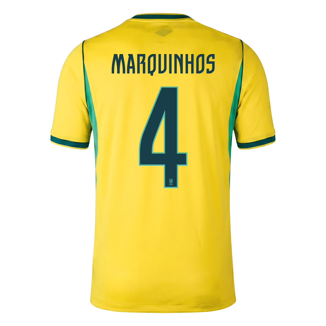 MARQUINHOS #4 ブラジル代表 Home ユニフォーム 2026