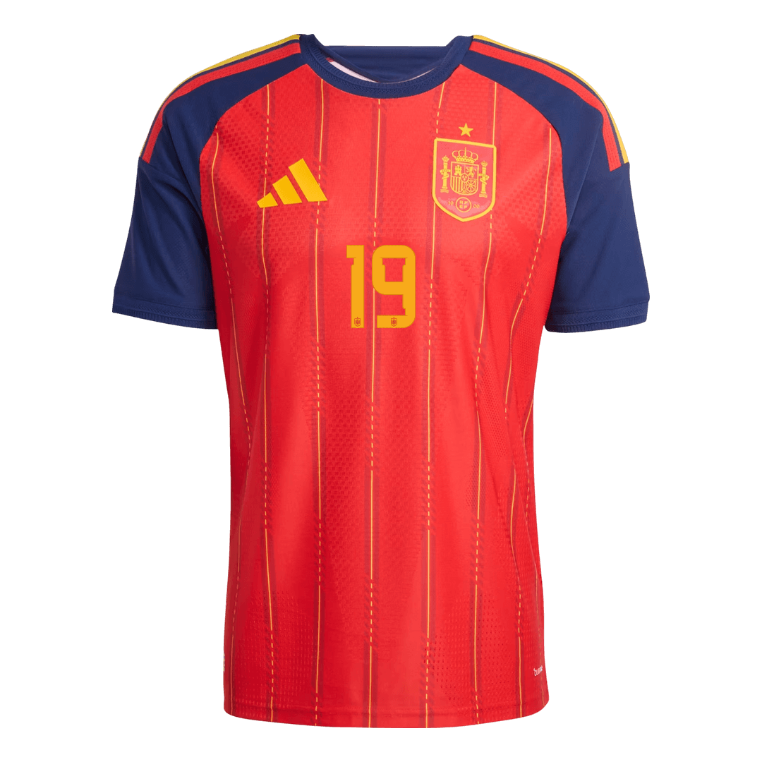 LAMINE YAMAL #19 スペイン代表 Home 2026 オーセンティックユニフォーム