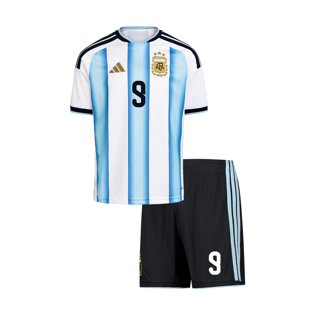 J.ÁLVAREZ #9 アルゼンチン Home ユニフォーム 上下セット 2026 キッズ・ジュニア - 高品質