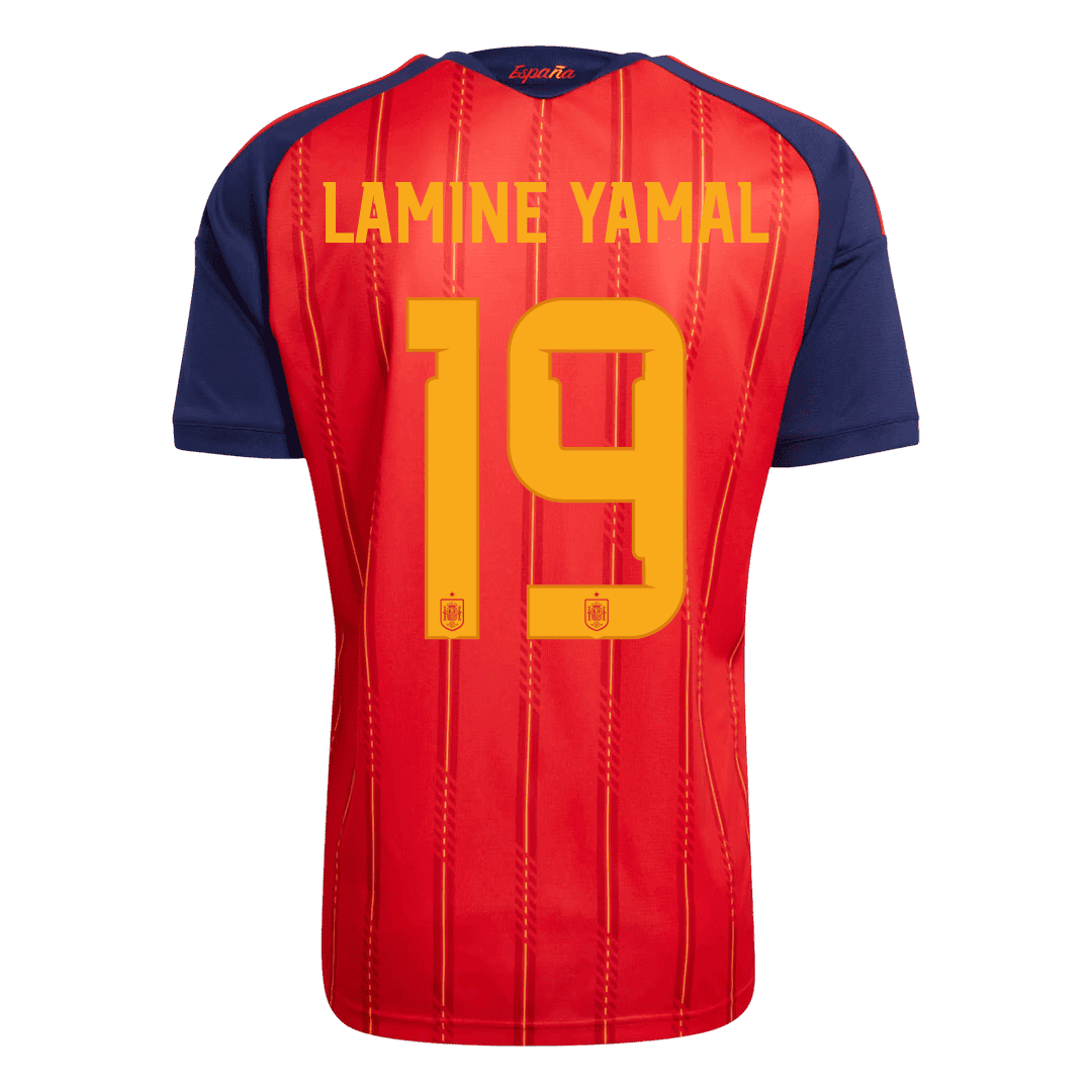 LAMINE YAMAL #19 スペイン代表 Home 2026 オーセンティックユニフォーム