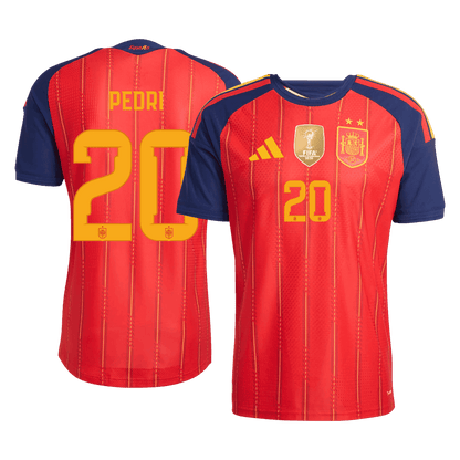 PEDRI #20 スペイン代表 Home 2026 オーセンティックユニフォーム