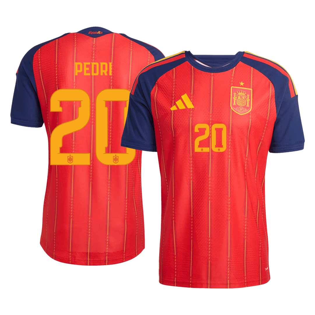 PEDRI #20 スペイン代表 Home 2026 オーセンティックユニフォーム