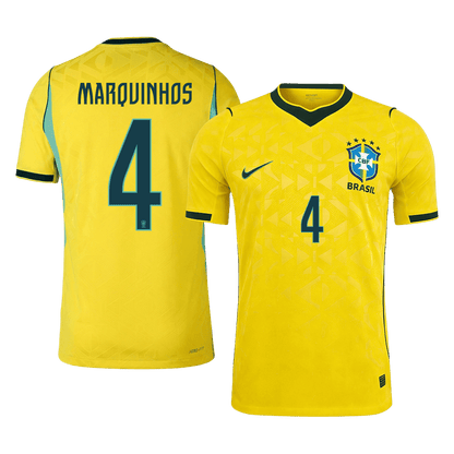 MARQUINHOS #4 ブラジル代表 Home 2026 オーセンティックユニフォーム