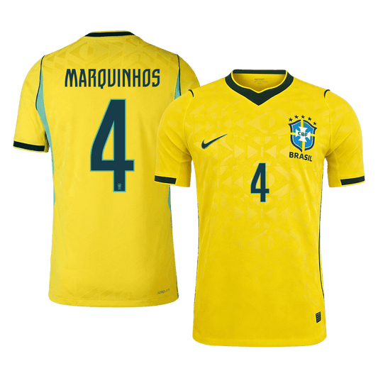 MARQUINHOS #4 ブラジル代表 Home 2026 オーセンティックユニフォーム