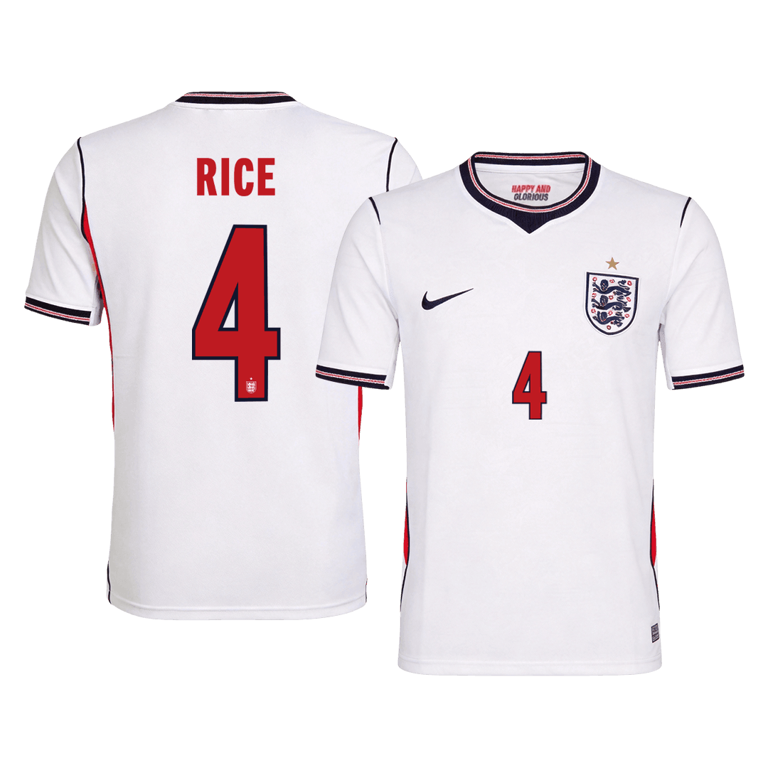 RICE #4 イングランド代表 Home ユニフォーム 2026