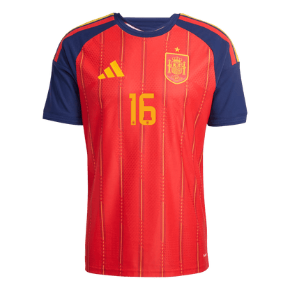 RODRIGO #16 スペイン代表 Home 2026 オーセンティックユニフォーム