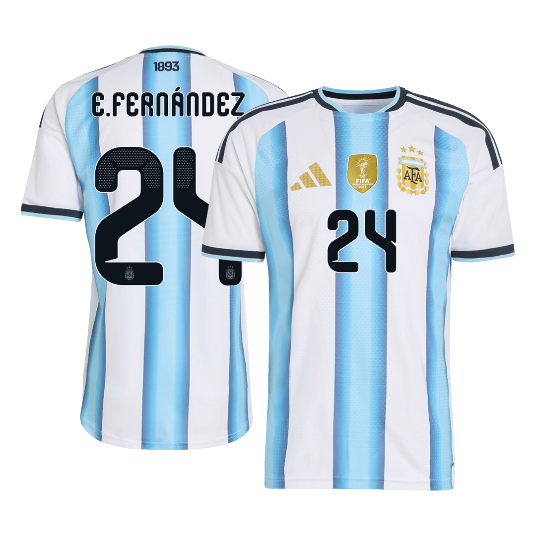 E. FERNÁNDEZ #24 アルゼンチン Home 2026 オーセンティックユニフォーム