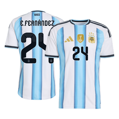 E. FERNÁNDEZ #24 アルゼンチン Home 2026 オーセンティックユニフォーム