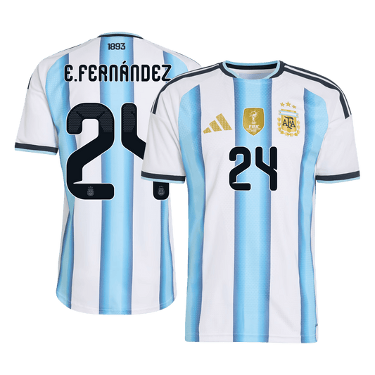E. FERNÁNDEZ #24 アルゼンチン Home 2026 オーセンティックユニフォーム