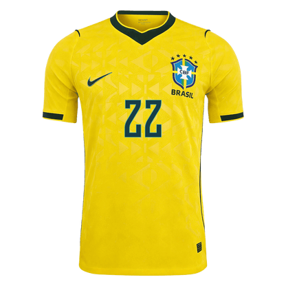 JOÃO PEDRO #22 ブラジル代表 Home 2026 オーセンティックユニフォーム