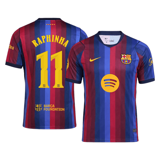 RAPHINHA #11 バルサ Home ユニフォーム 2026/27 - UCL