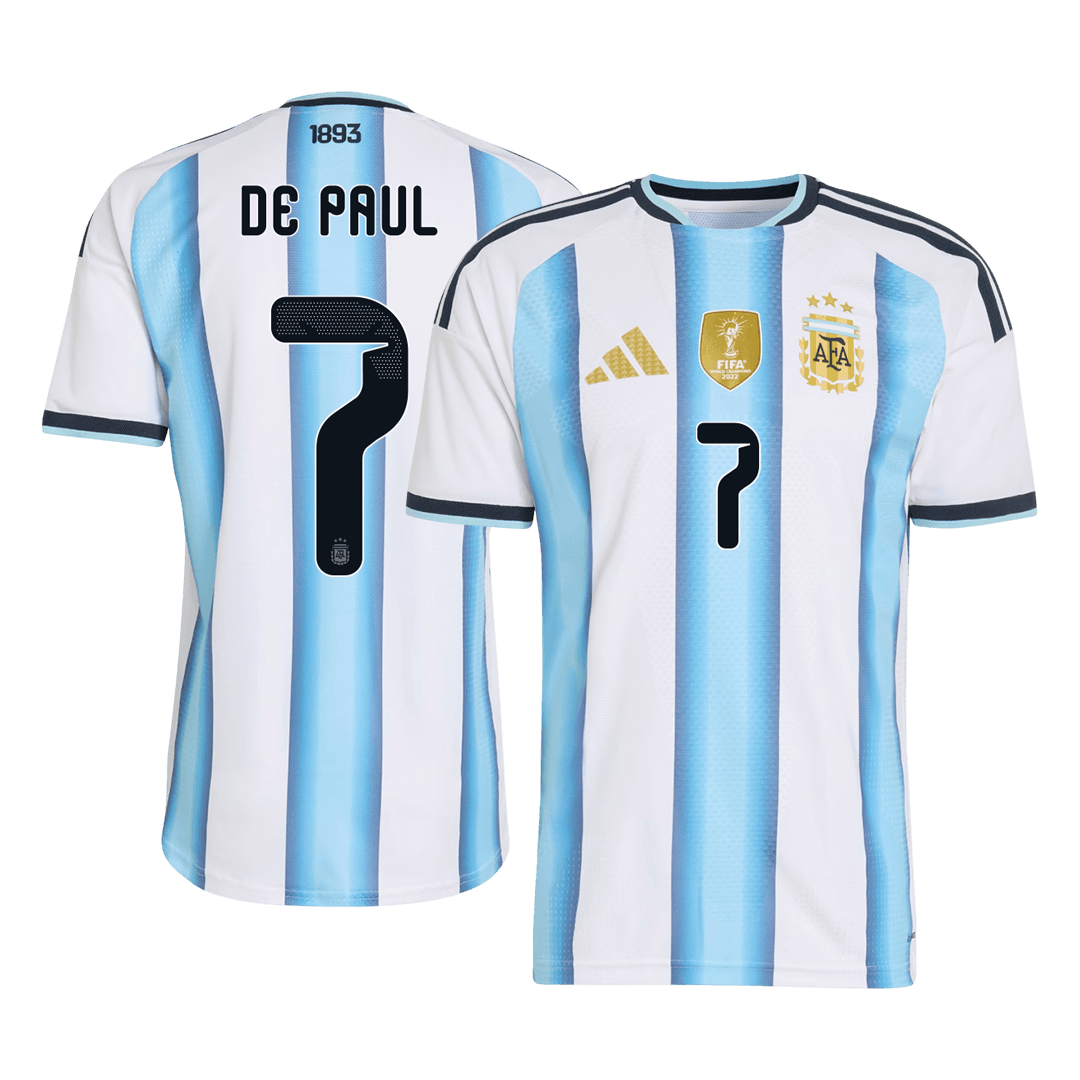 DE PAUL #7 アルゼンチン Home 2026 オーセンティックユニフォーム
