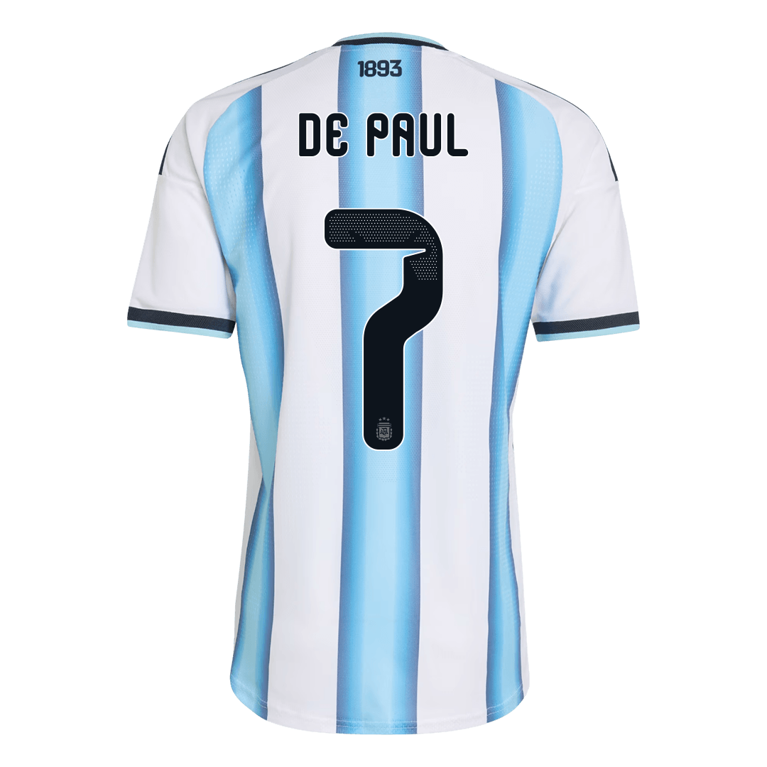 DE PAUL #7 アルゼンチン Home 2026 オーセンティックユニフォーム