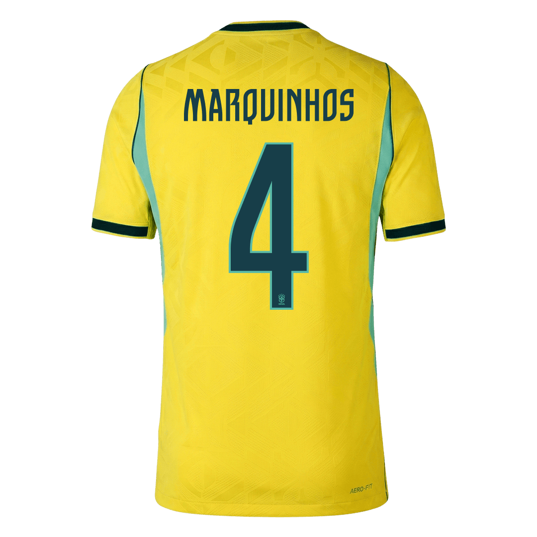 MARQUINHOS #4 ブラジル代表 Home 2026 オーセンティックユニフォーム