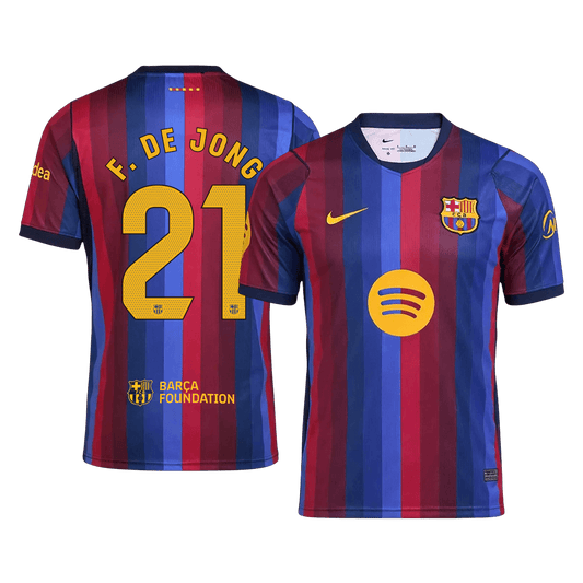 F. DE JONG #21 バルサ Home ユニフォーム 2026/27