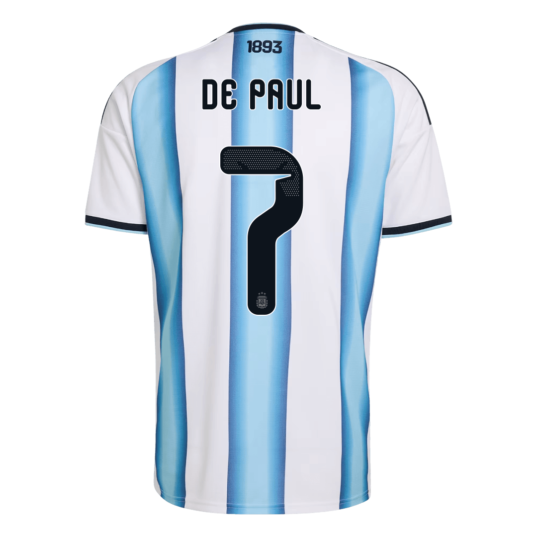 DE PAUL #7 アルゼンチン Home ユニフォーム 2026 - 高品質