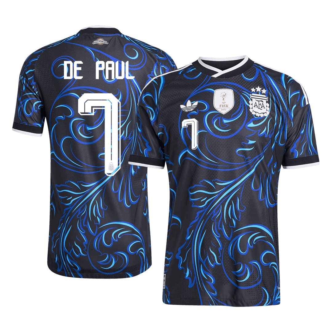 DE PAUL #7 アルゼンチン Away 2026 オーセンティックユニフォーム