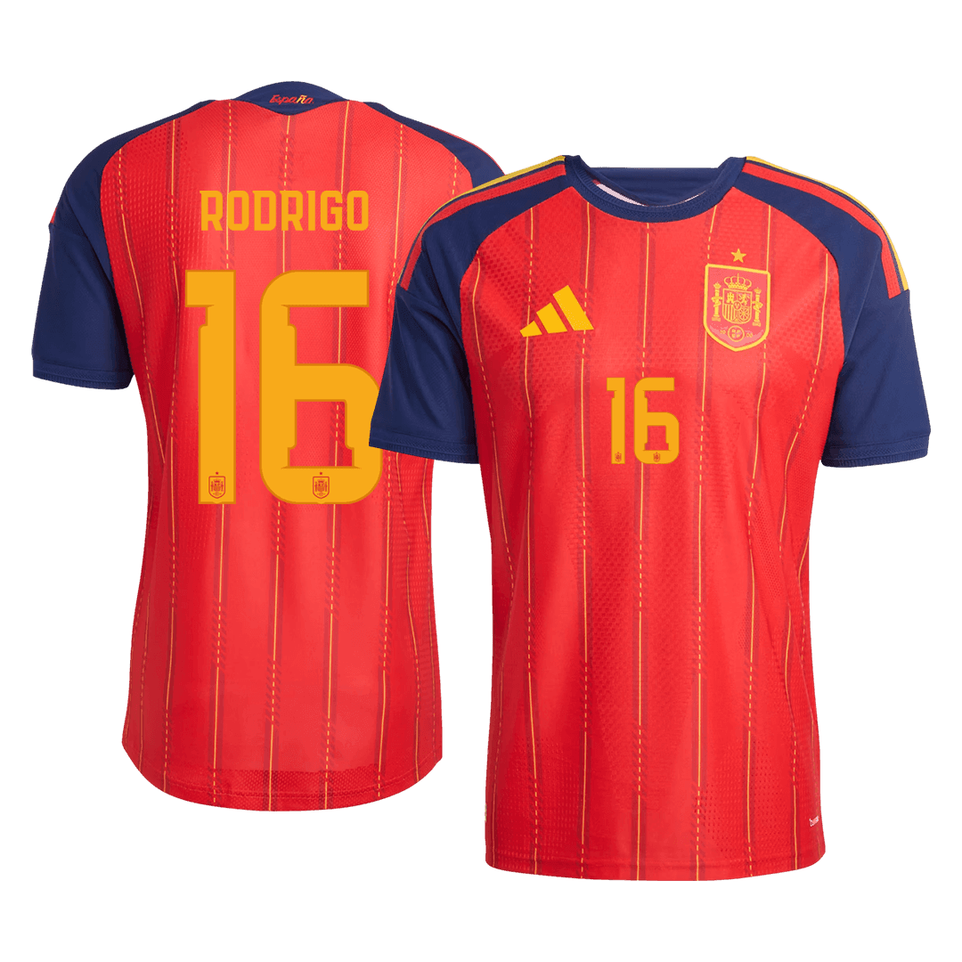 RODRIGO #16 スペイン代表 Home 2026 オーセンティックユニフォーム