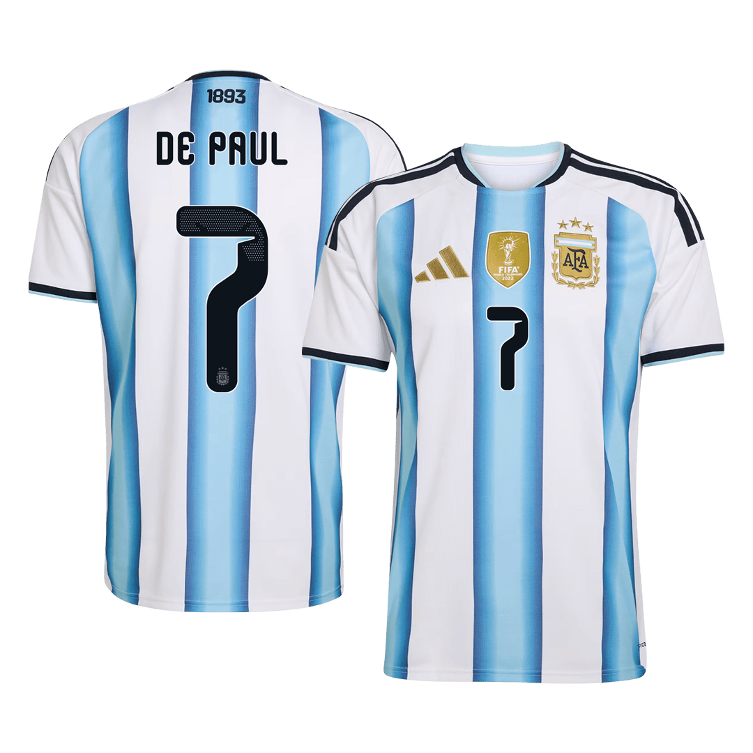 DE PAUL #7 アルゼンチン Home ユニフォーム 2026 - 高品質