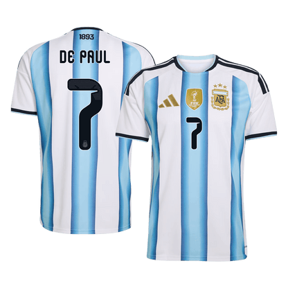 DE PAUL #7 アルゼンチン Home ユニフォーム 2026 - 高品質