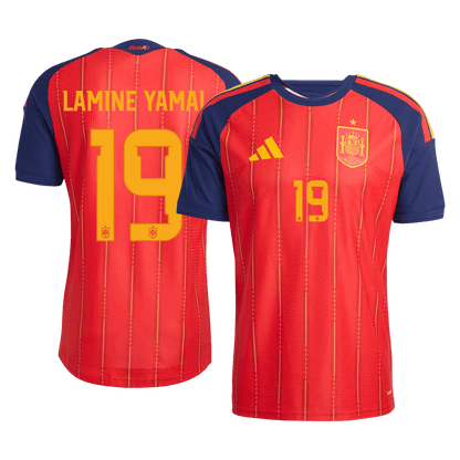 LAMINE YAMAL #19 スペイン代表 Home 2026 オーセンティックユニフォーム