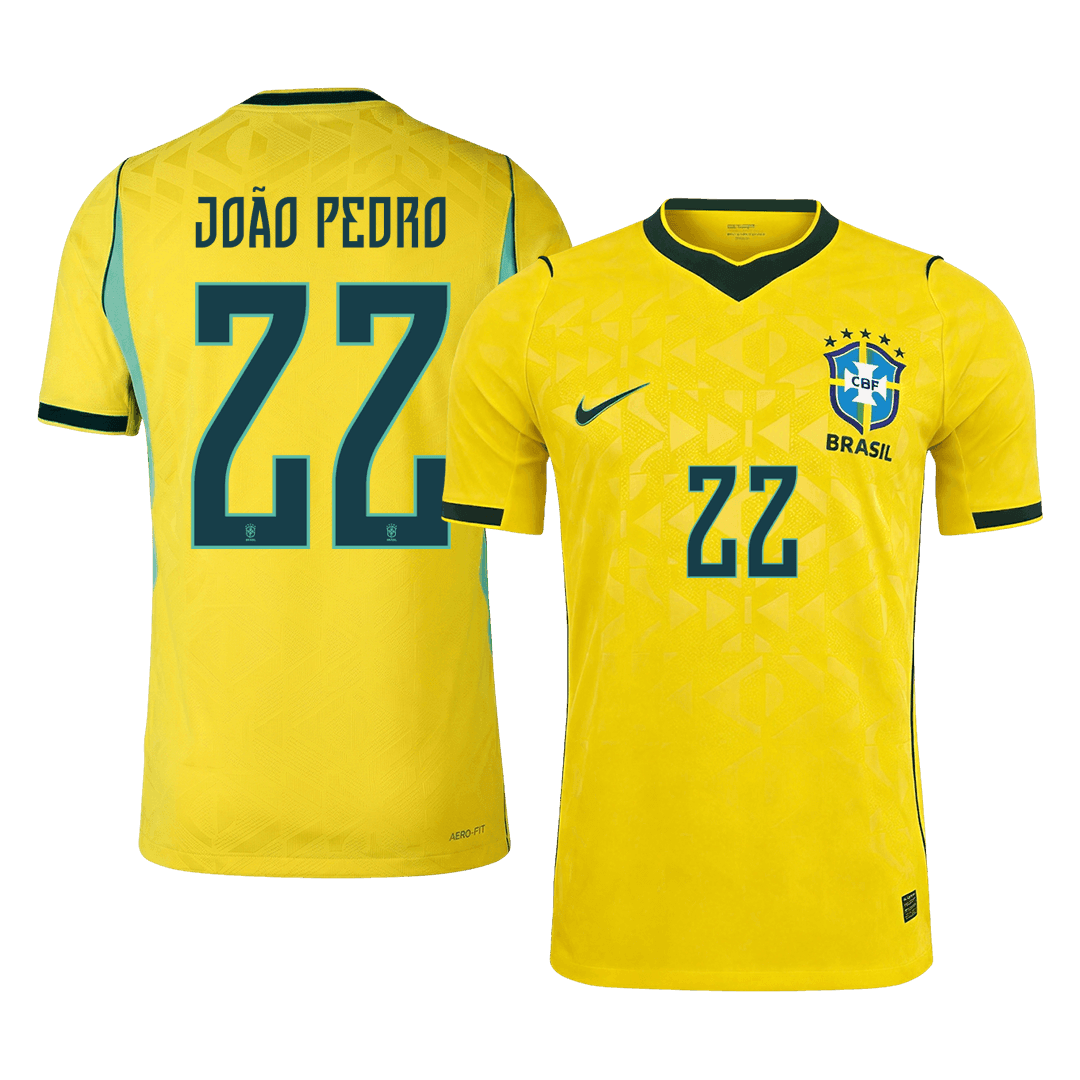 JOÃO PEDRO #22 ブラジル代表 Home 2026 オーセンティックユニフォーム