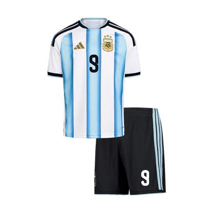 J.ÁLVAREZ #9 アルゼンチン Home ユニフォーム 上下セット 2026 キッズ・ジュニア - 高品質