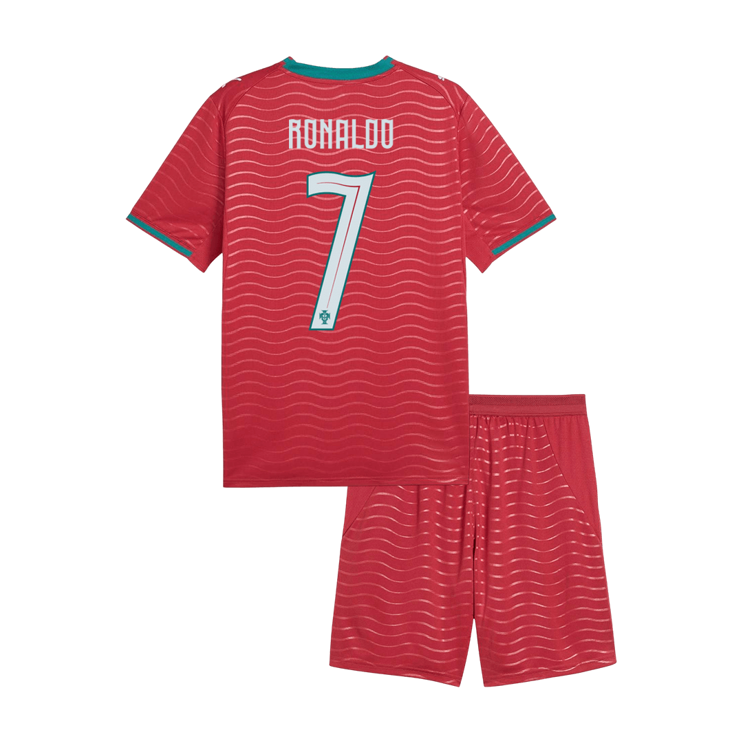 RONALDO #7 ポルトガル代表 Home ユニフォーム 上下セット 2026 キッズ・ジュニア - 高品質