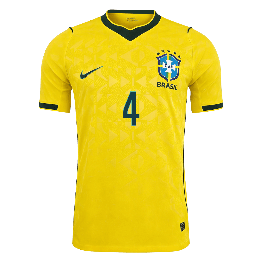 MARQUINHOS #4 ブラジル代表 Home 2026 オーセンティックユニフォーム
