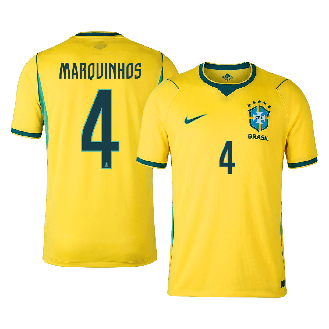 MARQUINHOS #4 ブラジル代表 Home ユニフォーム 2026