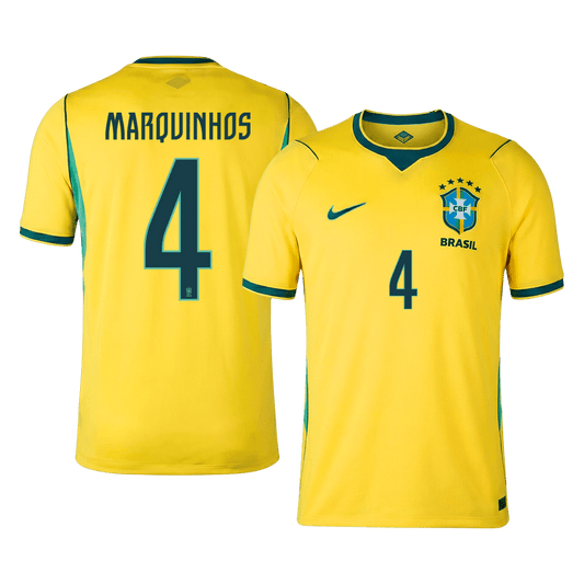 MARQUINHOS #4 ブラジル代表 Home ユニフォーム 2026