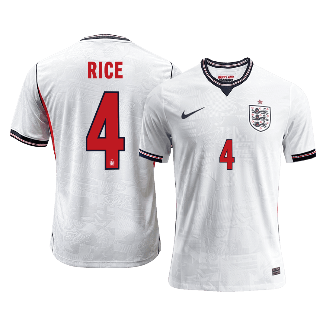 RICE #4 イングランド代表 Home 2026 オーセンティックユニフォーム