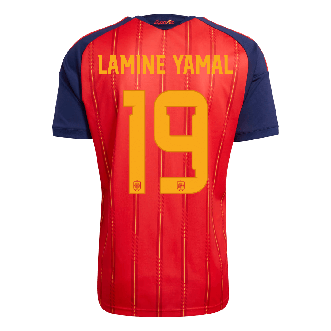 LAMINE YAMAL #19 スペイン代表 Home ユニフォーム 2026 - 高品質
