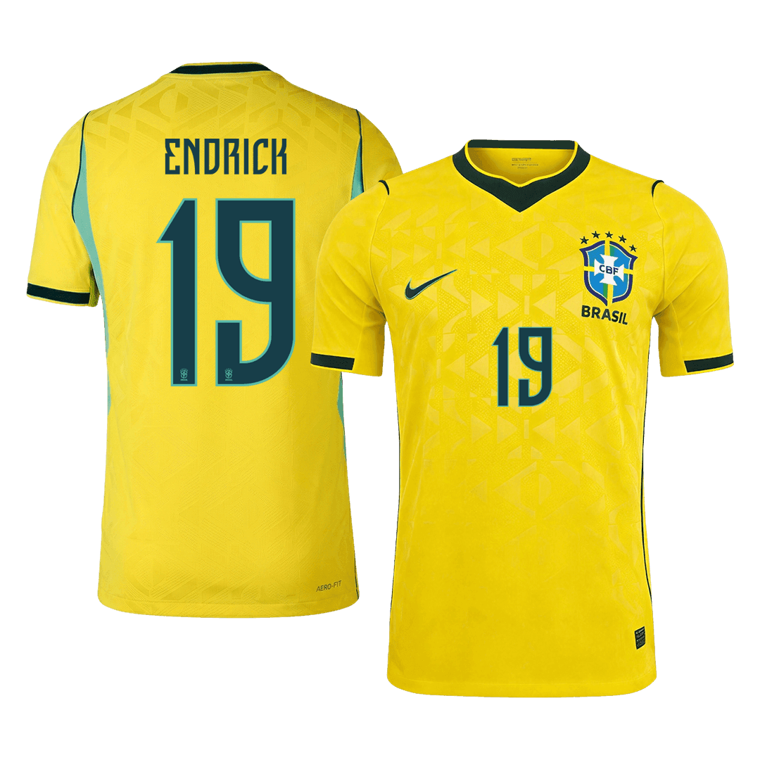 ENDRICK #19 ブラジル代表 Home 2026 オーセンティックユニフォーム