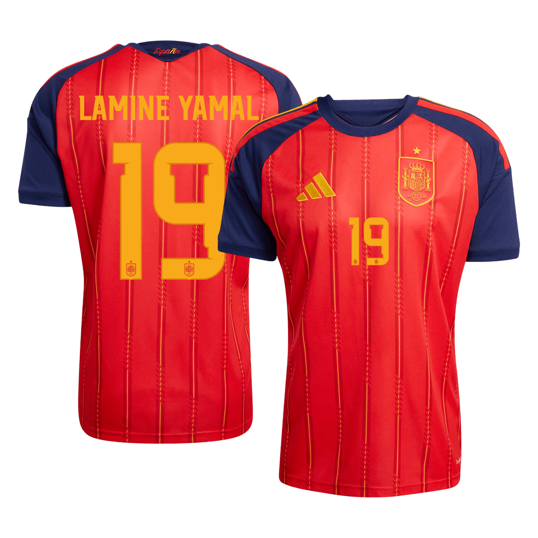 LAMINE YAMAL #19 スペイン代表 Home ユニフォーム 2026 - 高品質