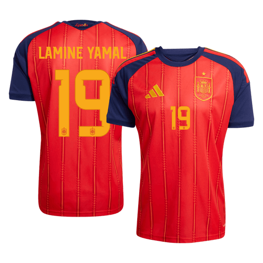 LAMINE YAMAL #19 スペイン代表 Home ユニフォーム 2026 - 高品質