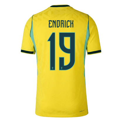 ENDRICK #19 ブラジル代表 Home 2026 オーセンティックユニフォーム
