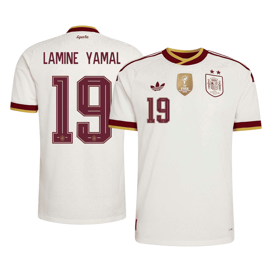 LAMINE YAMAL #19 スペイン代表 Away 2026 オーセンティックユニフォーム