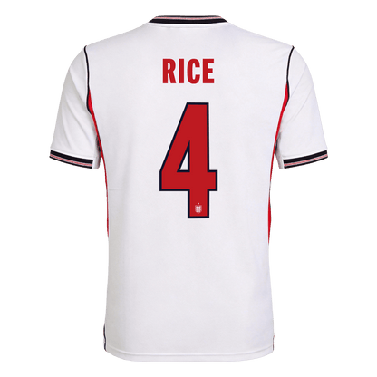 RICE #4 イングランド代表 Home ユニフォーム 2026