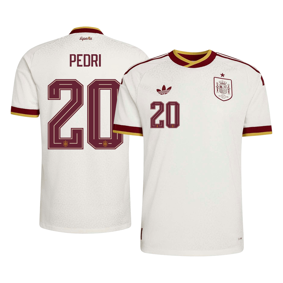 PEDRI #20 スペイン代表 Away 2026 オーセンティックユニフォーム