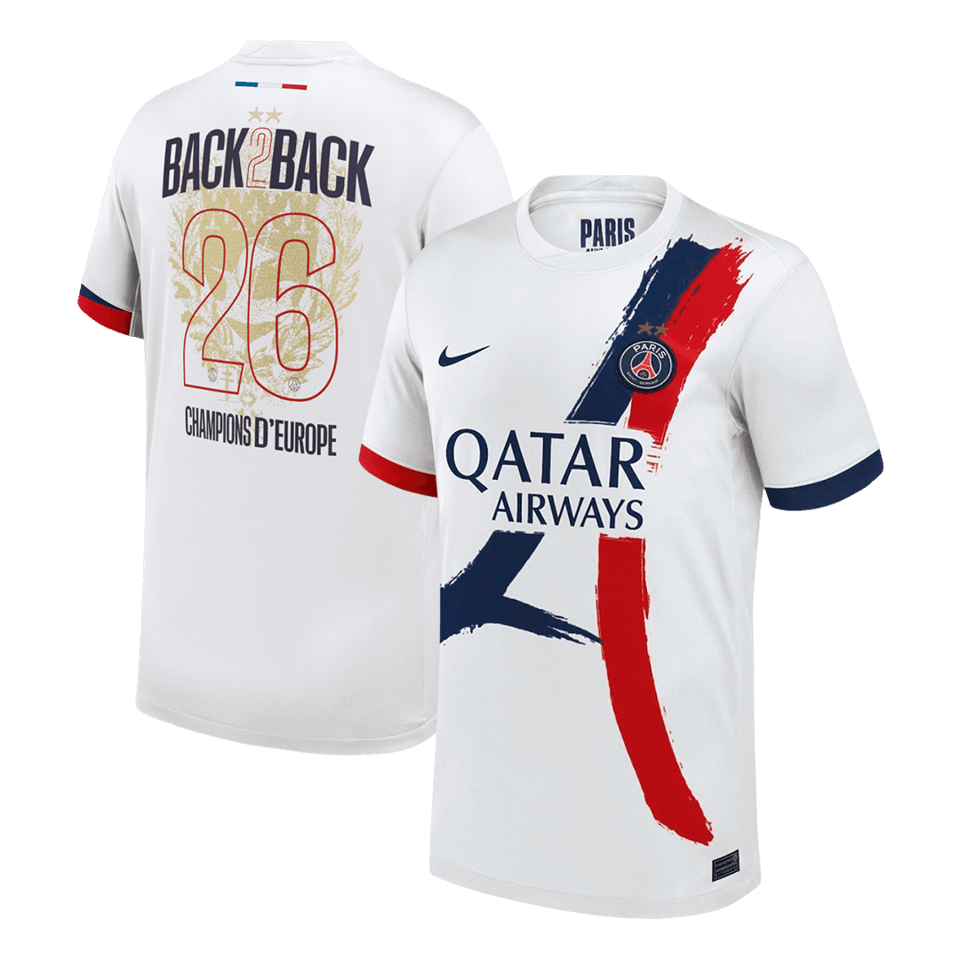 Champions of Europe #26 PSG Away ユニフォーム 2024/26 - 欧州王者